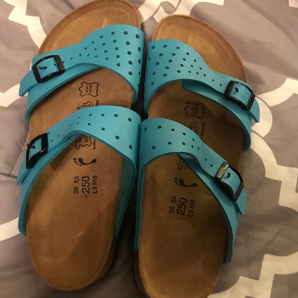 Blue Birkenstocks